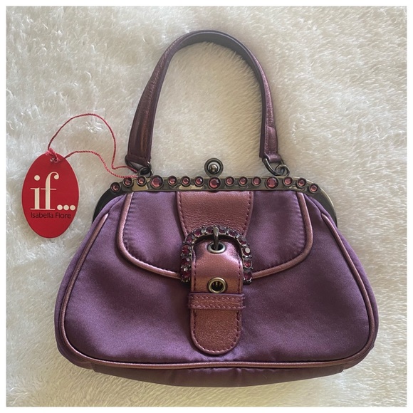 Isabella Foire Satin Doll Ariel purse in purple - Picture 12 of 12